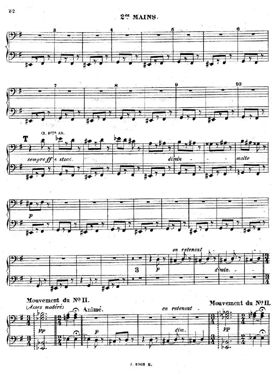 Symphony on a French Mountain Air Op.25(法国山歌交响曲·双钢琴·Ⅲ)
