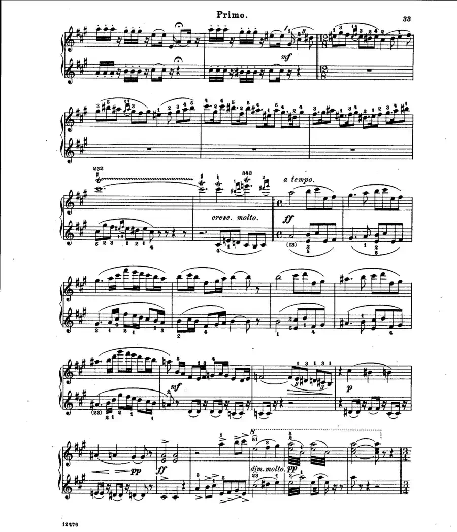 L'Arlesienne Suite No·2(阿莱城姑娘·第二组曲·四手联弹)