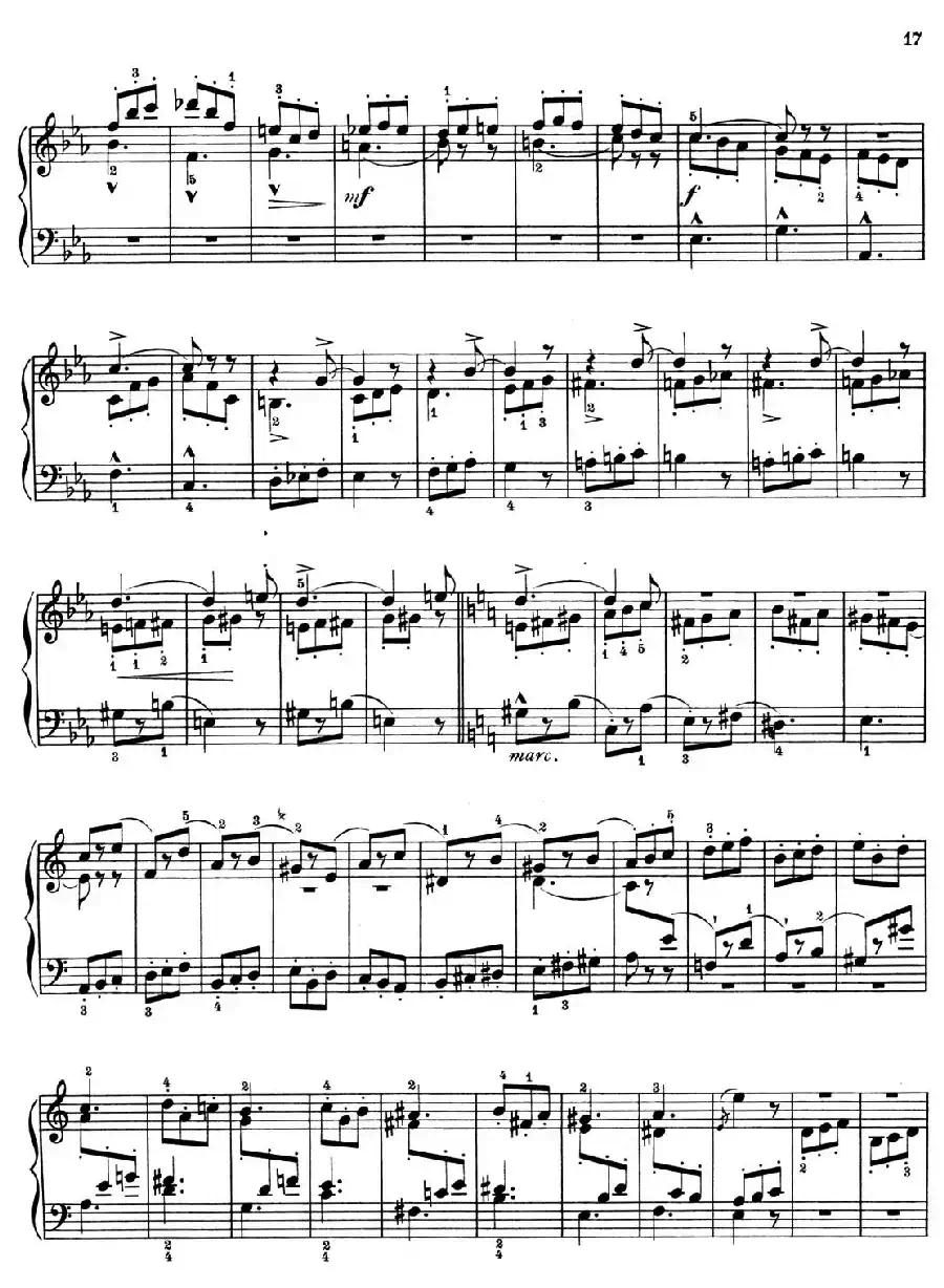 a小调第一组曲 Op.69(5、FUGA)