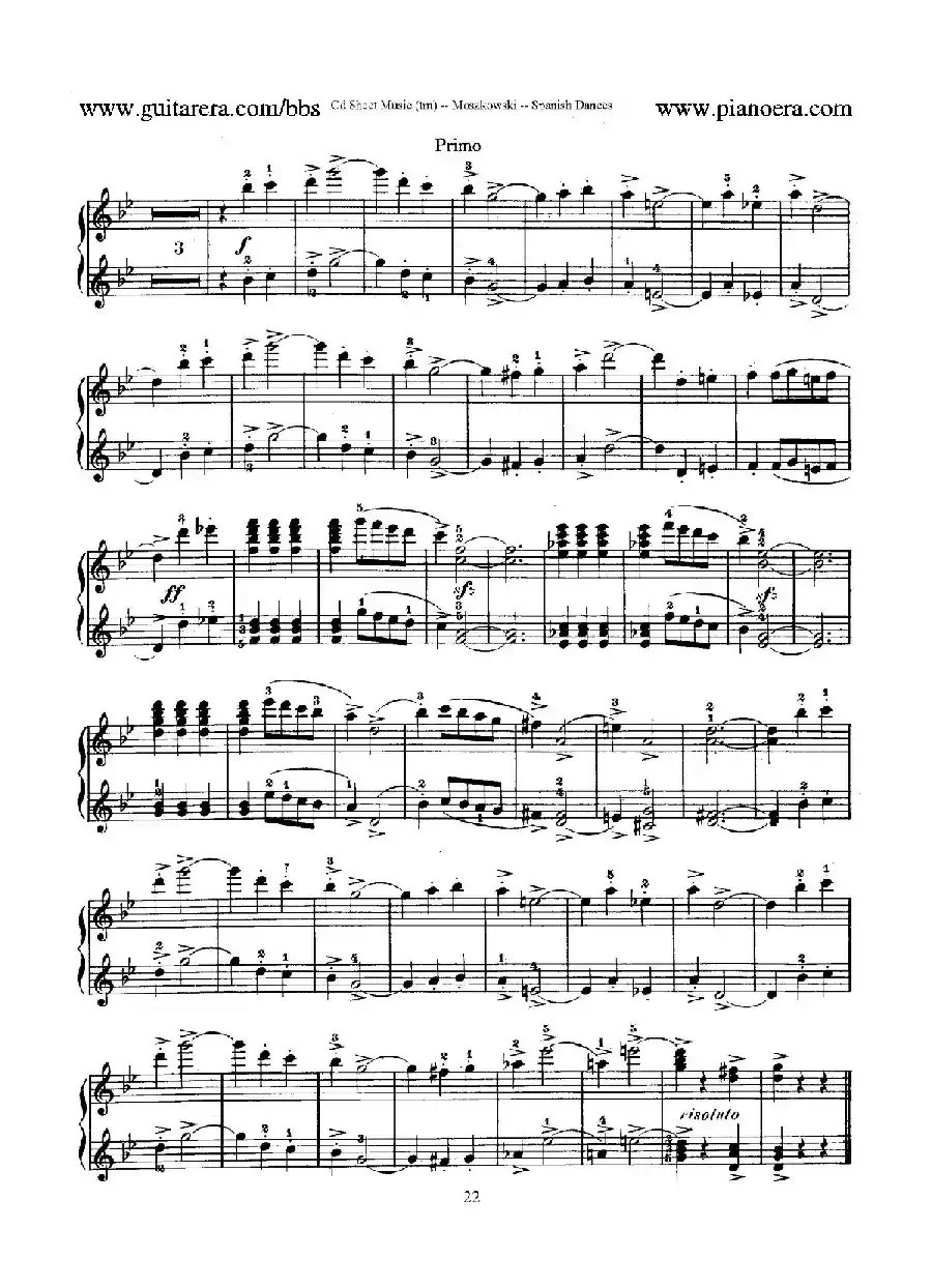 Spanish Dances Op.12(西班牙舞曲·四手联弹版)