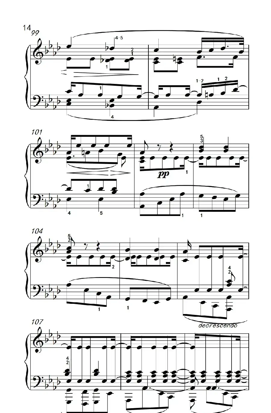 奏鸣曲 Opus 10 Nr.1 第二乐章(贝多芬奏鸣曲集 2)