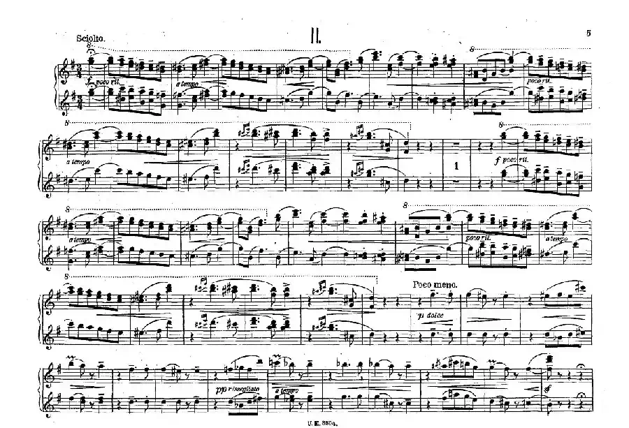 5 Waltzes Op.51-4 Hands(5首圆舞曲-四手联弹)