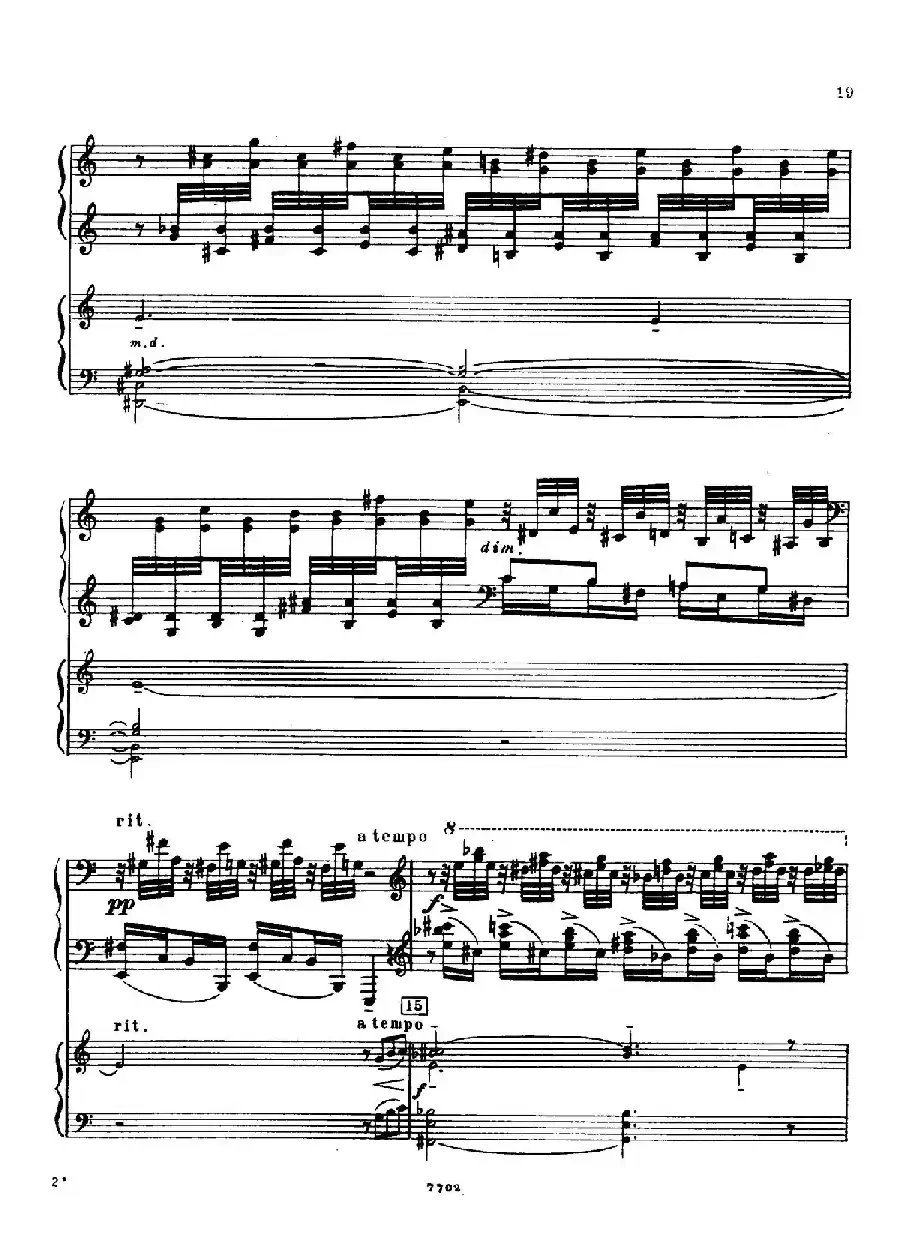 升f小调第一钢琴协奏曲 Op.1(双钢琴版)