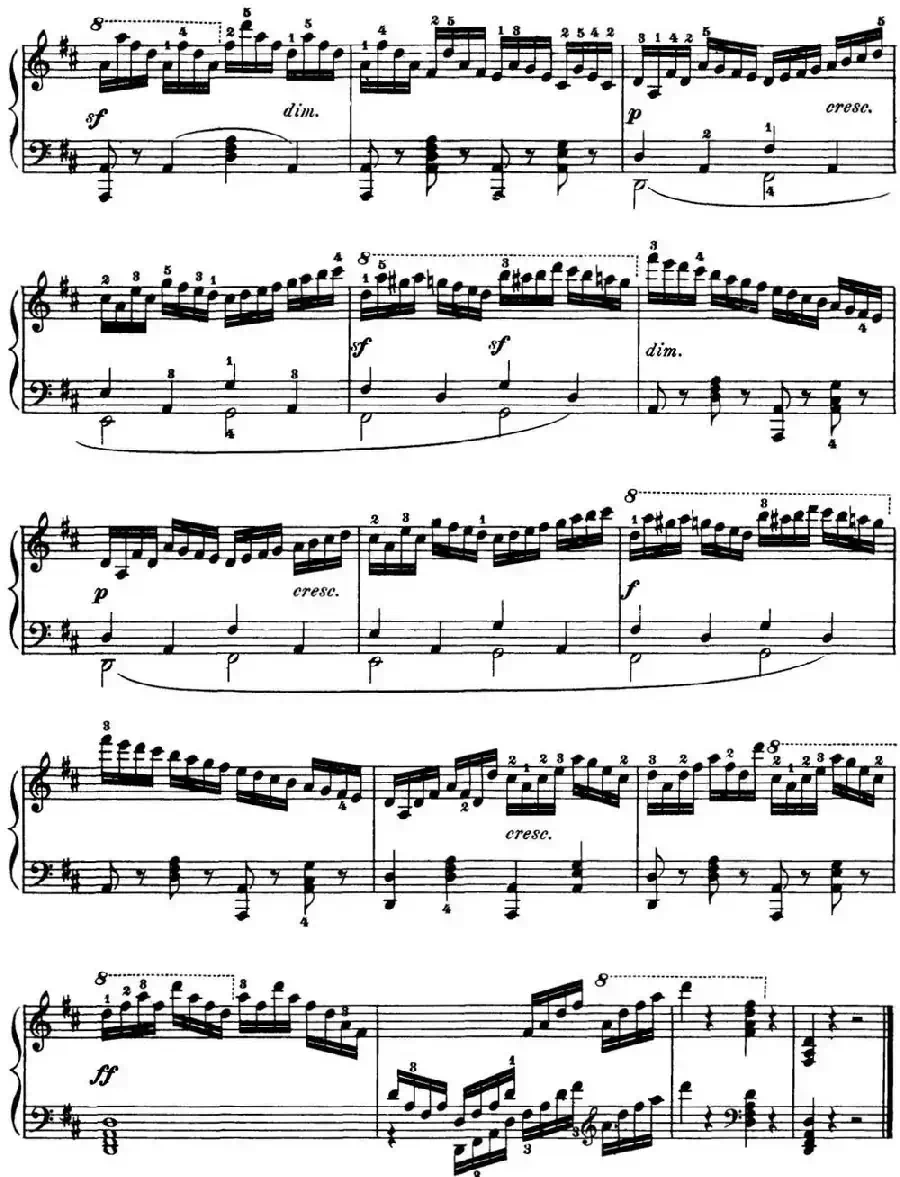 50首车尔尼Op.740钢琴手指灵巧技术练习曲(NO.3)