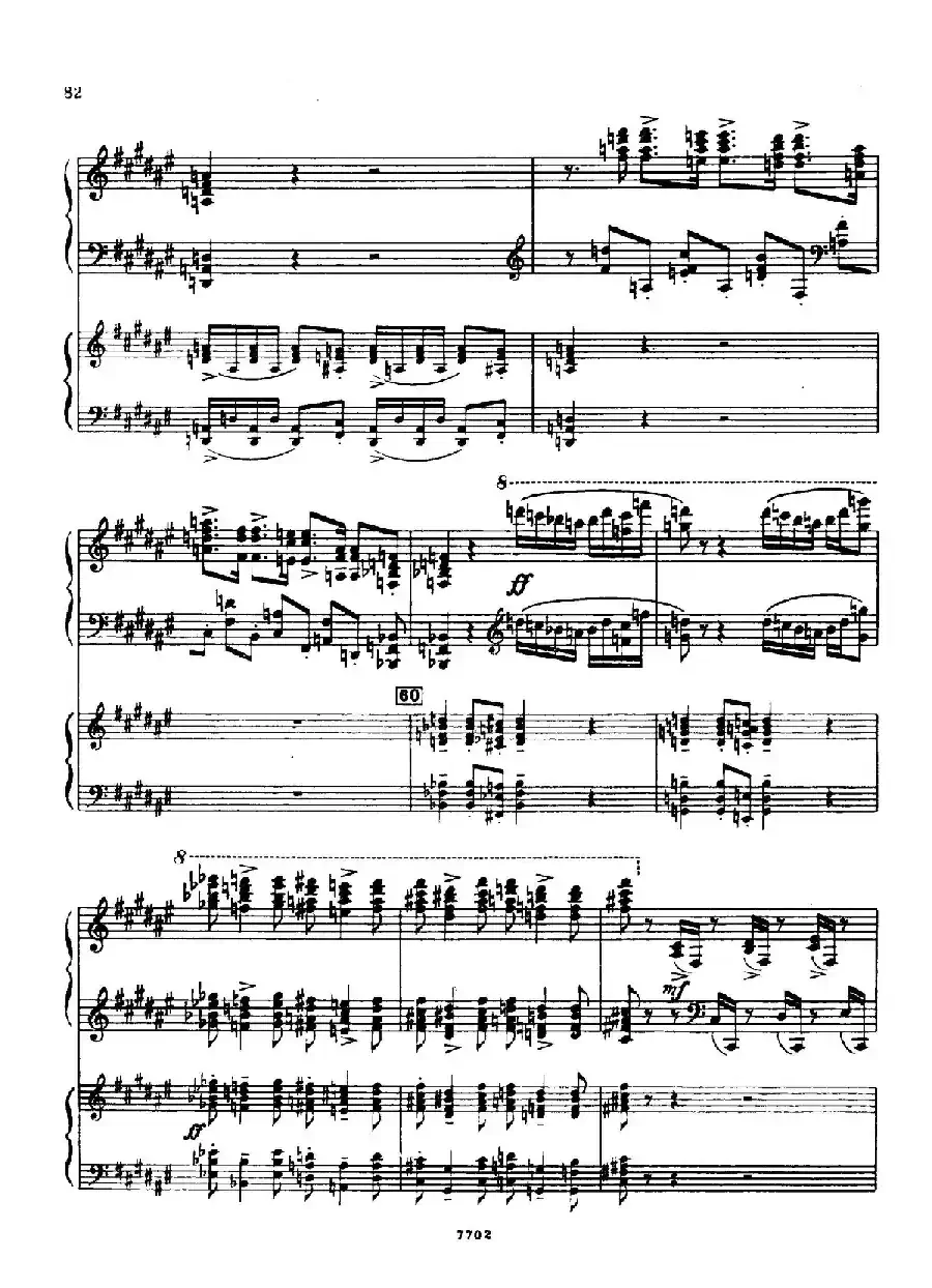 升f小调第一钢琴协奏曲 Op.1(双钢琴版)