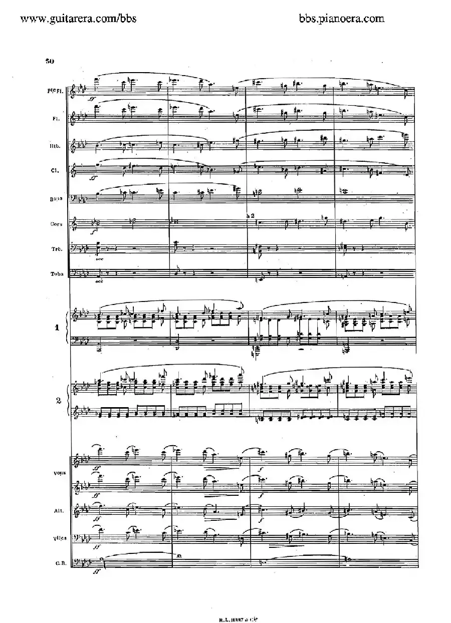Concerto for 2 Pianos in d Minor(d小调双钢琴协奏曲·总谱)