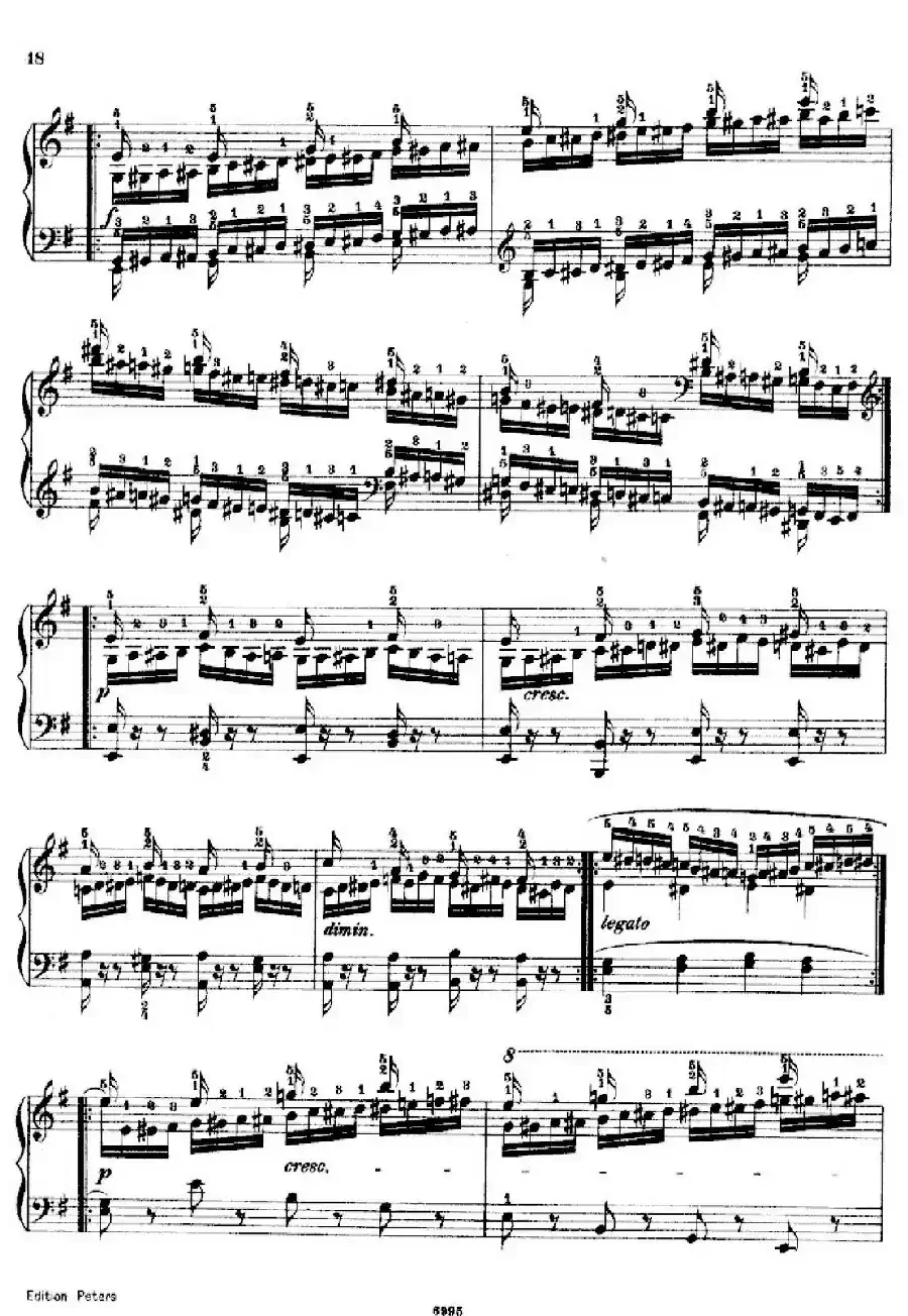 School of the Virtuoso Op.365(60首钢琴高级练习曲·19)