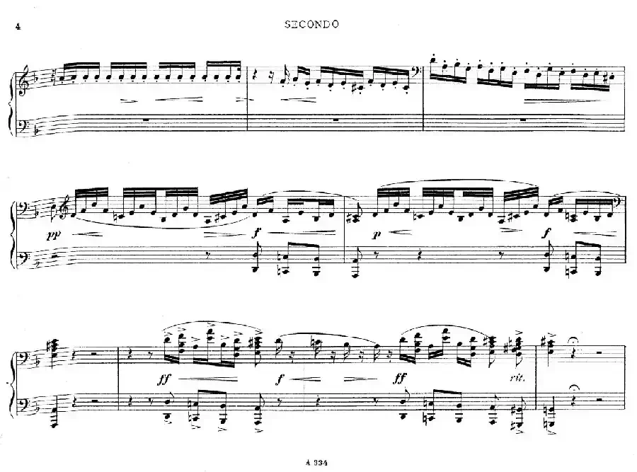 d小调托卡塔与赋格(BWV 565·雷格改编钢琴四手联弹版)