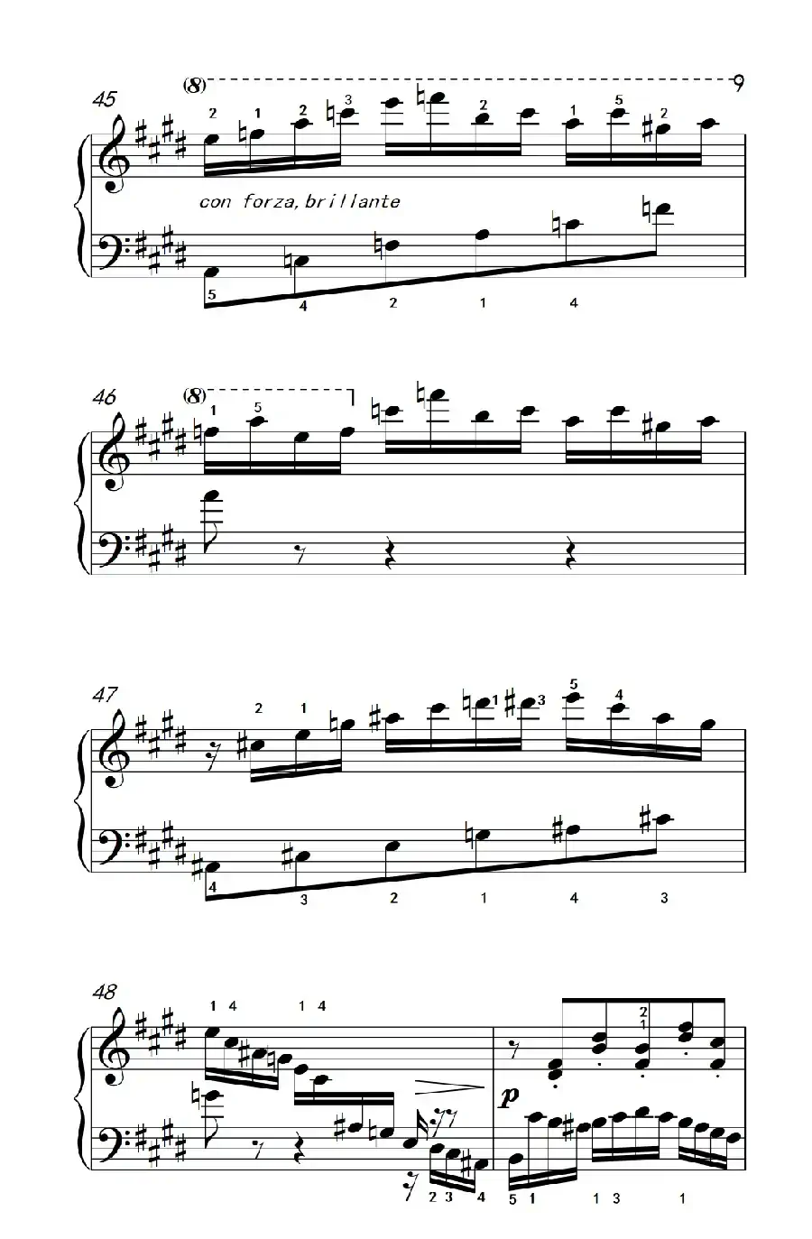 莫什科夫斯基 钢琴练习曲(第一首)