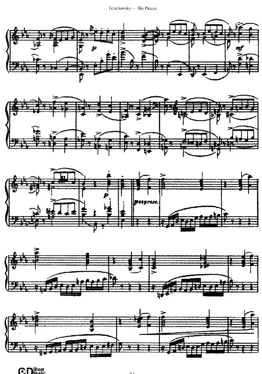 Six Pieces Op.51(6首小品·3)