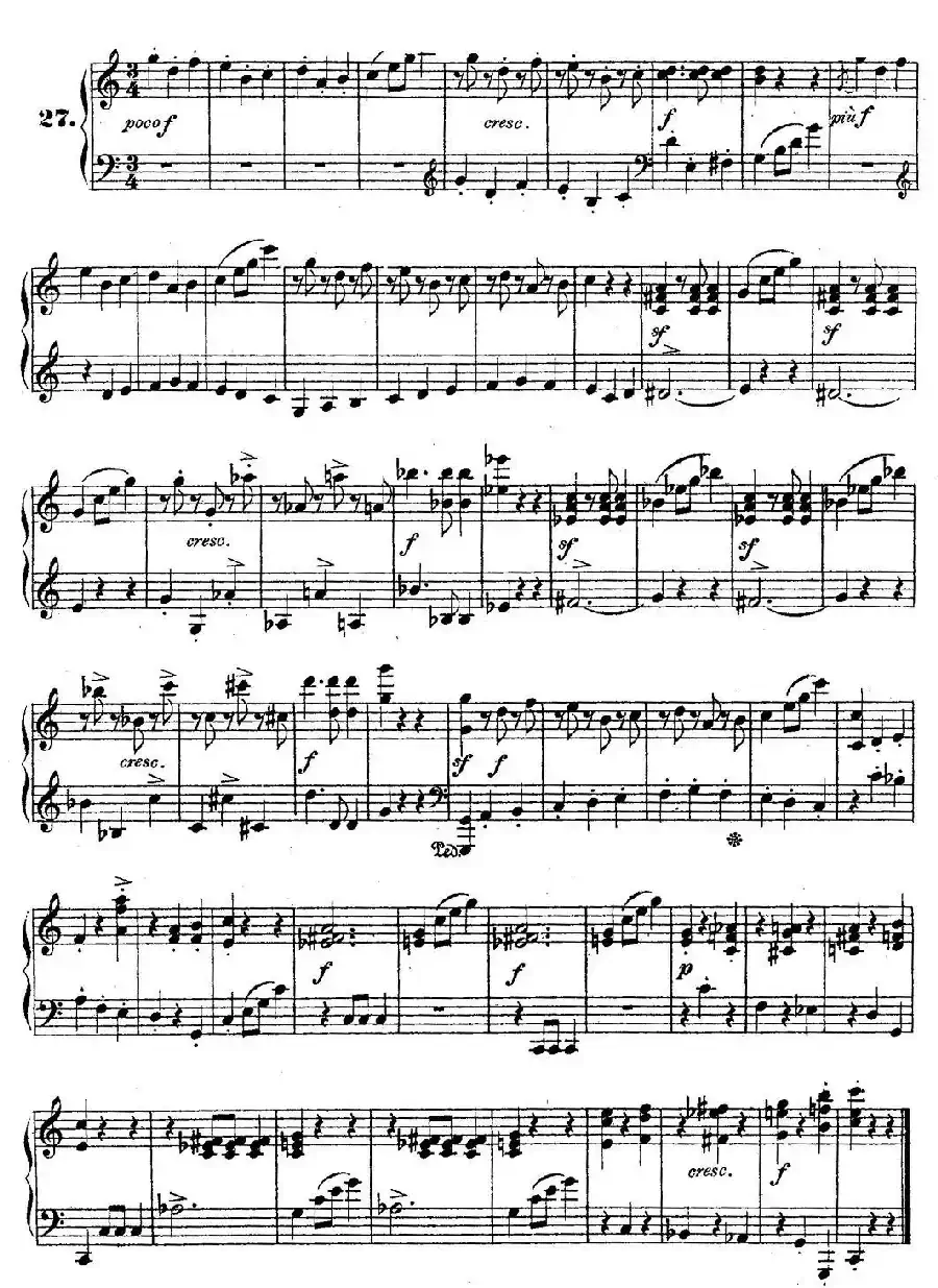 36 Etudes Rhythmiques et Melodiques Op.105(36首节奏与旋律练习曲 26—30)