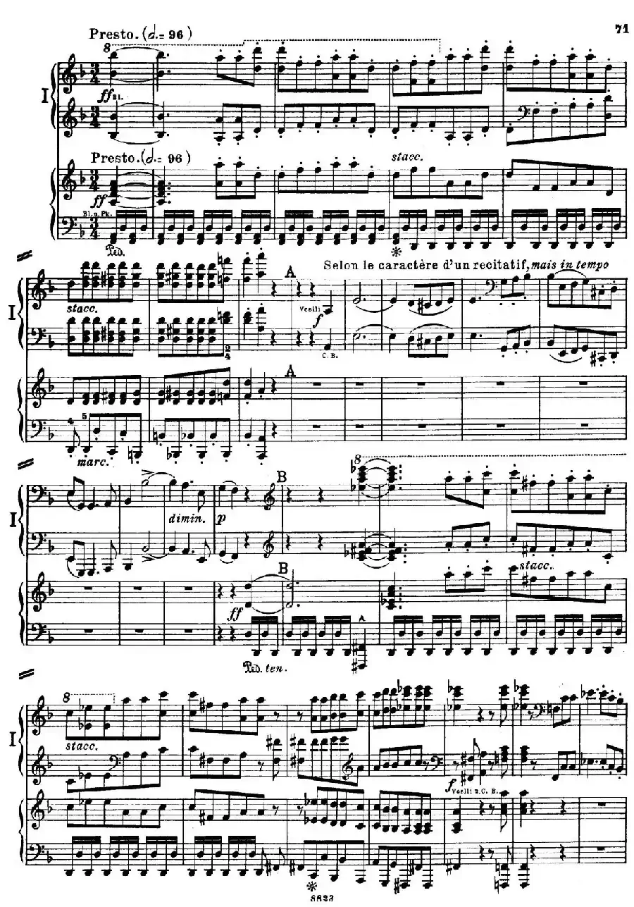 d小调第九交响曲 Op.125(双钢琴P63——72)