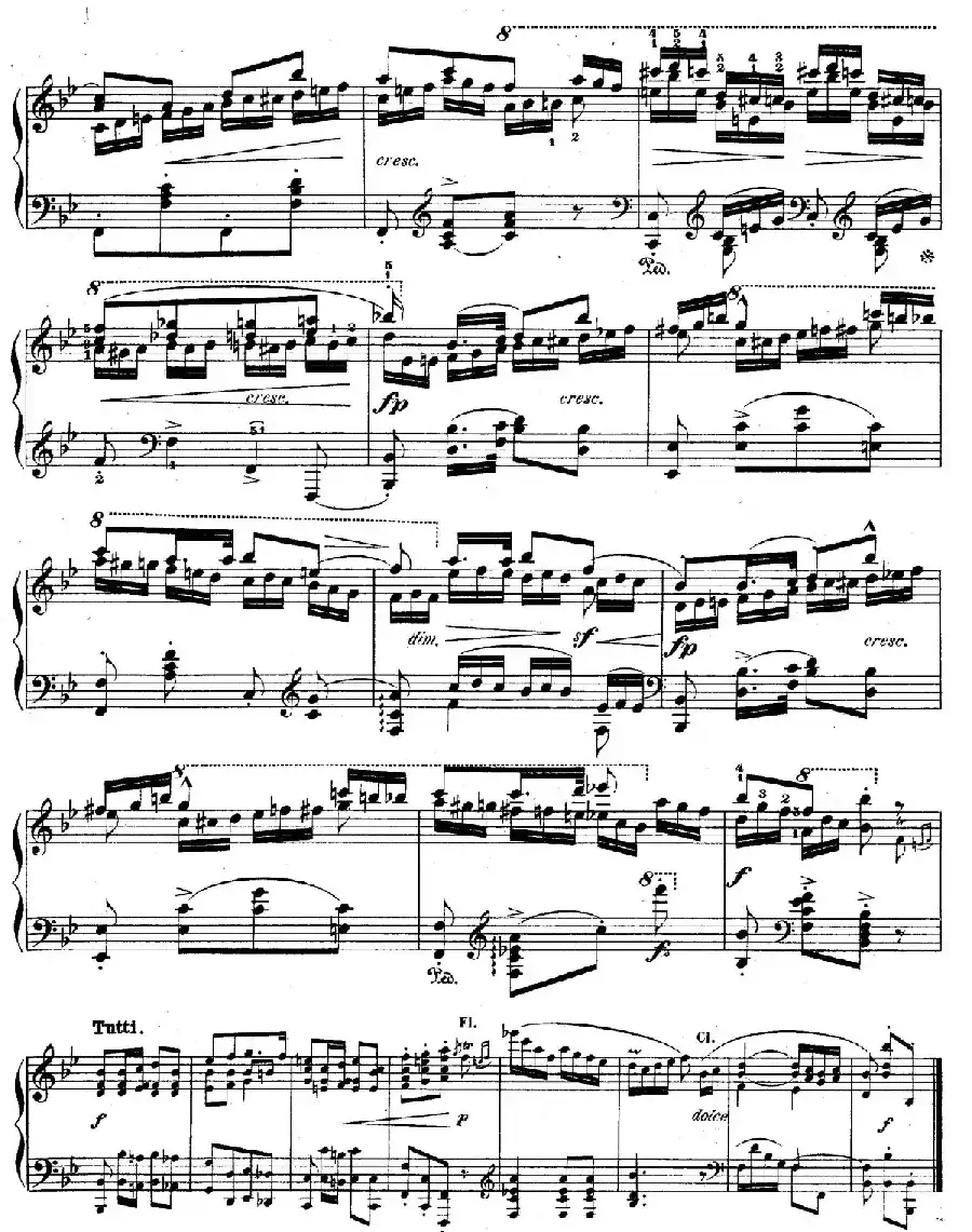 降B大调莫扎特主题变奏曲 Op.2(为钢琴与乐队而作)