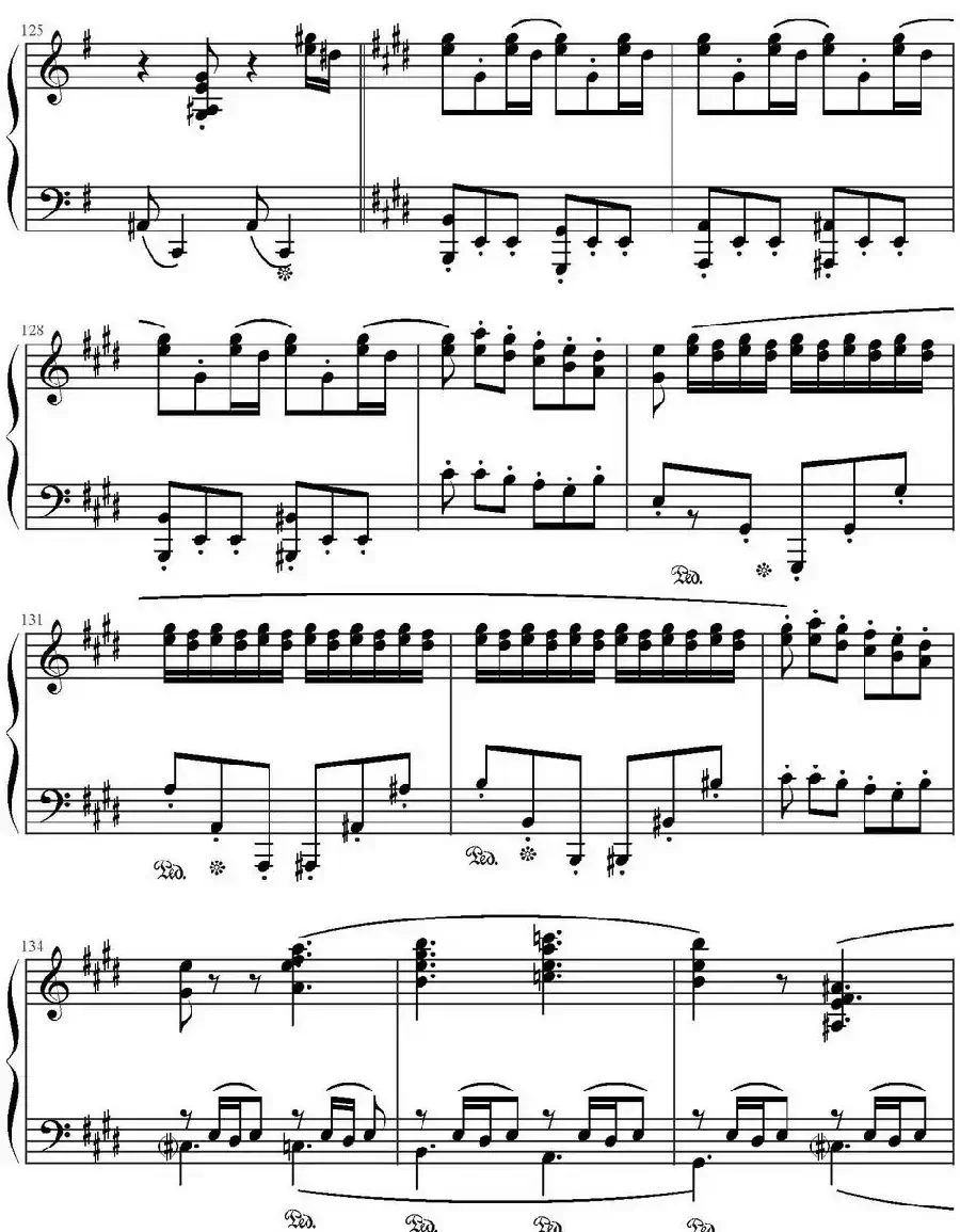E大调回旋随想曲(门德尔松Op.14)