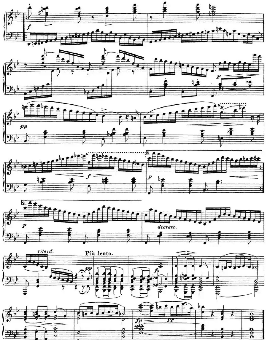 舒伯特降B大调即兴曲D.935,Op.142(NO.3)
