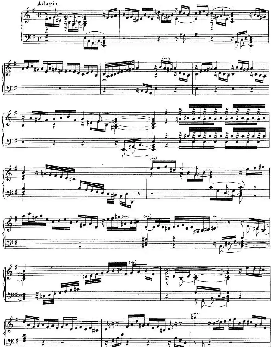Toccata BWV 914(7首托卡塔·No.5 e小调)