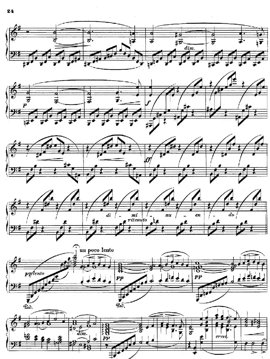 Piano Sonata in e Minor Op.28(e小调钢琴奏鸣曲)
