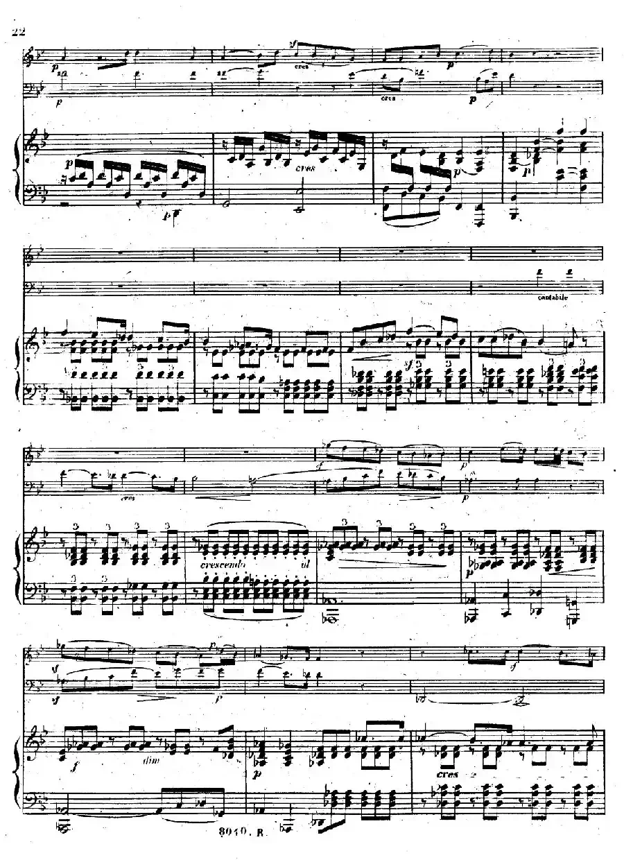 Piano Trio No.1 in d Minor Op.49(d小调第一钢琴三重奏·第二乐章)