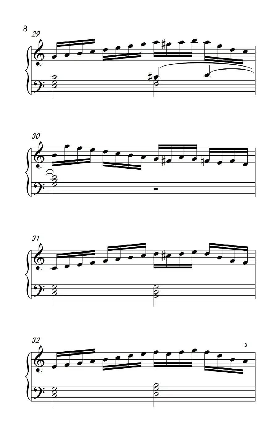 莫什科夫斯基 钢琴练习曲(第五首)