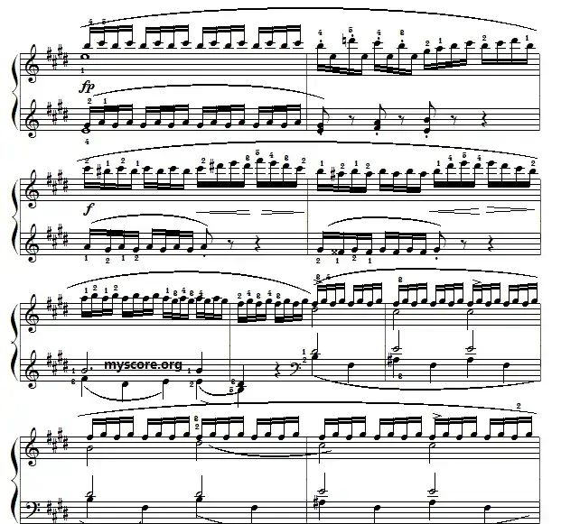 车尔尼(Czerny)849第22首曲谱及练习指导