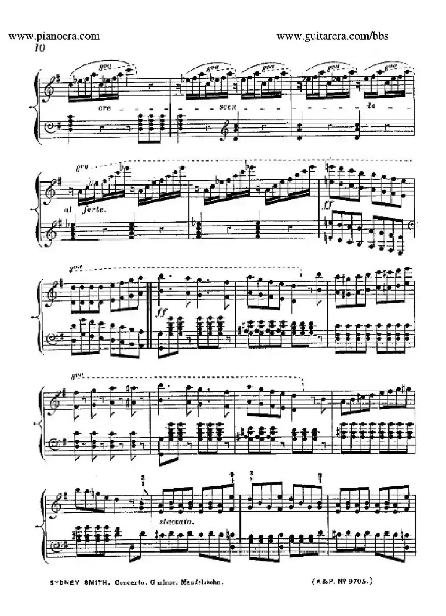 Piano Concerto No.1 in g Minor Op.25(g小调第一钢琴协奏曲·钢琴独奏)