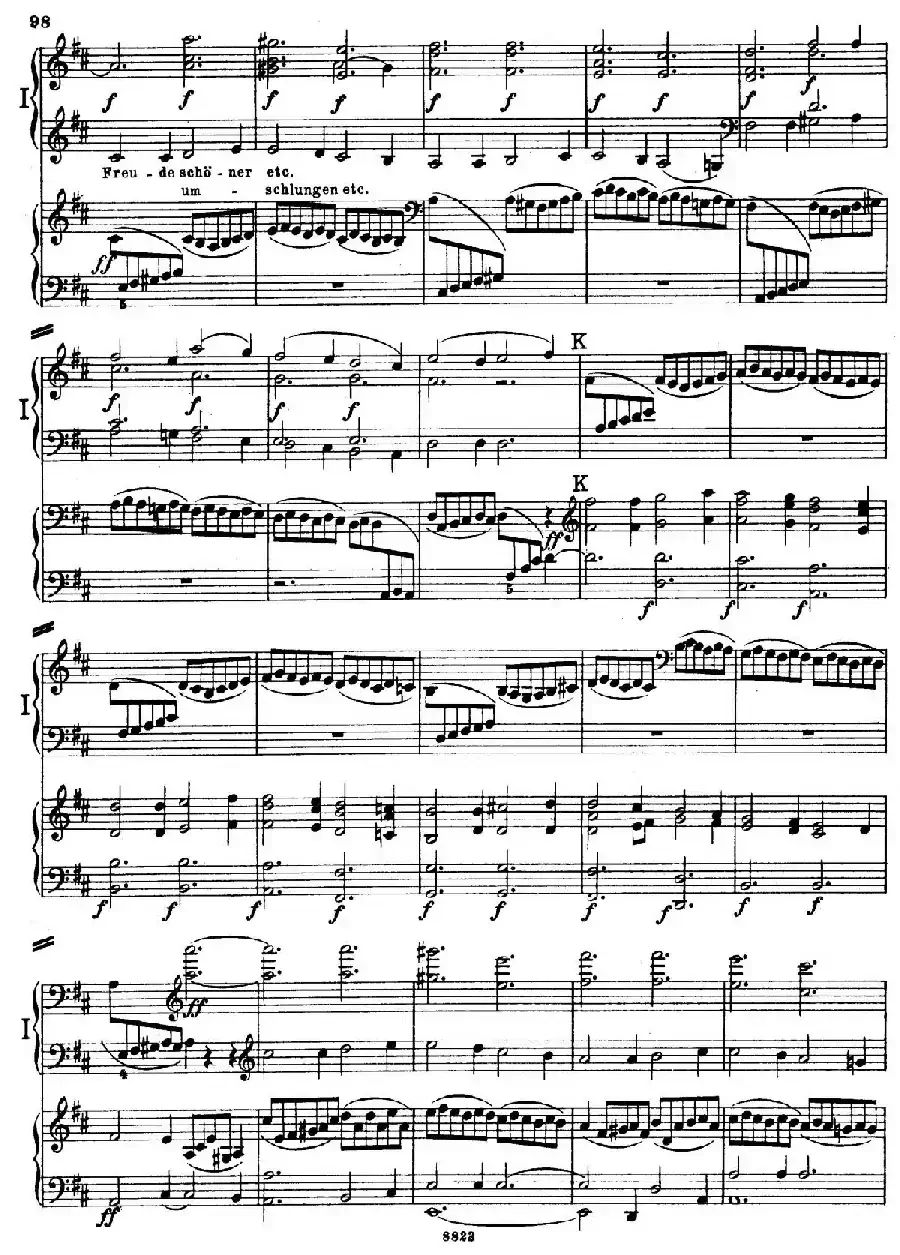 d小调第九交响曲 Op.125(双钢琴P93——102)
