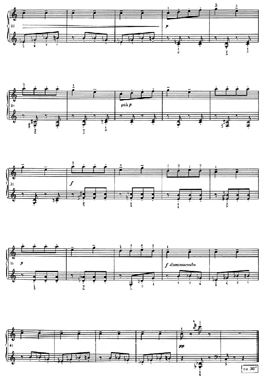 12 Folk Melodies(十二首民间曲调·10)