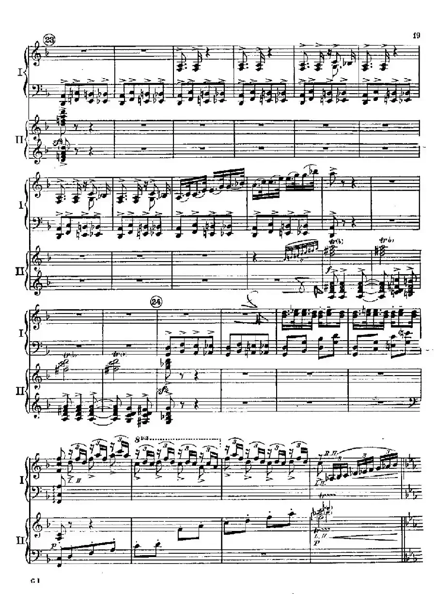 F大调爵士钢琴协奏曲(美版双钢琴原谱 P11—20)