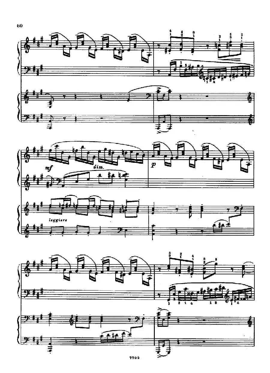 升f小调第一钢琴协奏曲 Op.1(双钢琴版)