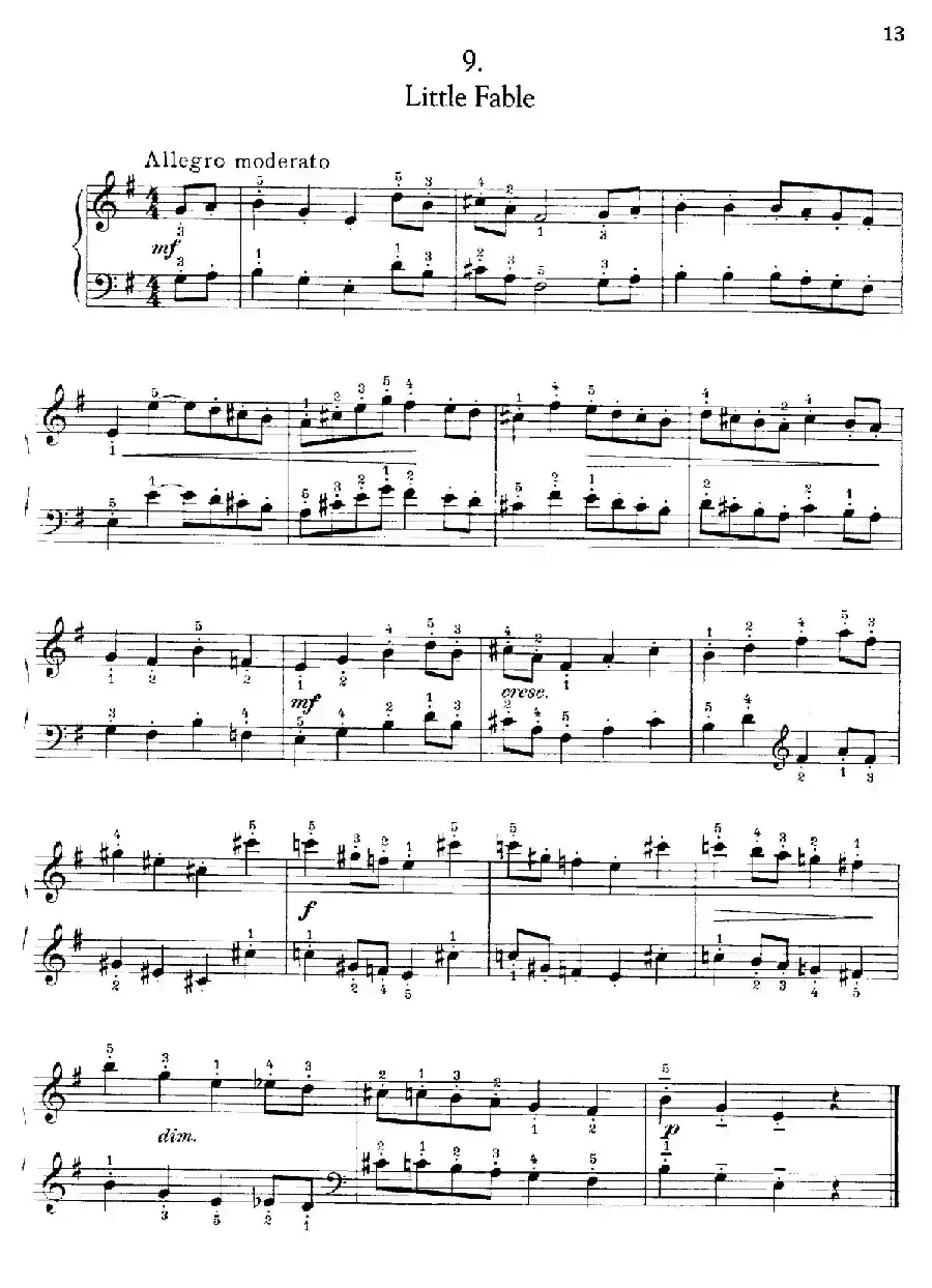 Thirty Pieces For Children Op.27(30首儿童钢琴曲 6—10)