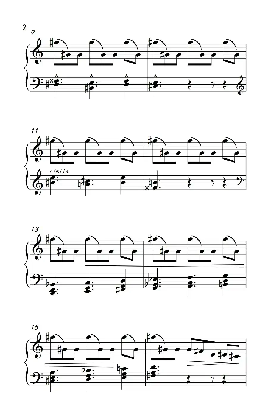 六首保加利亚节奏舞曲 第六首(巴托克 小宇宙 钢琴教程 6)