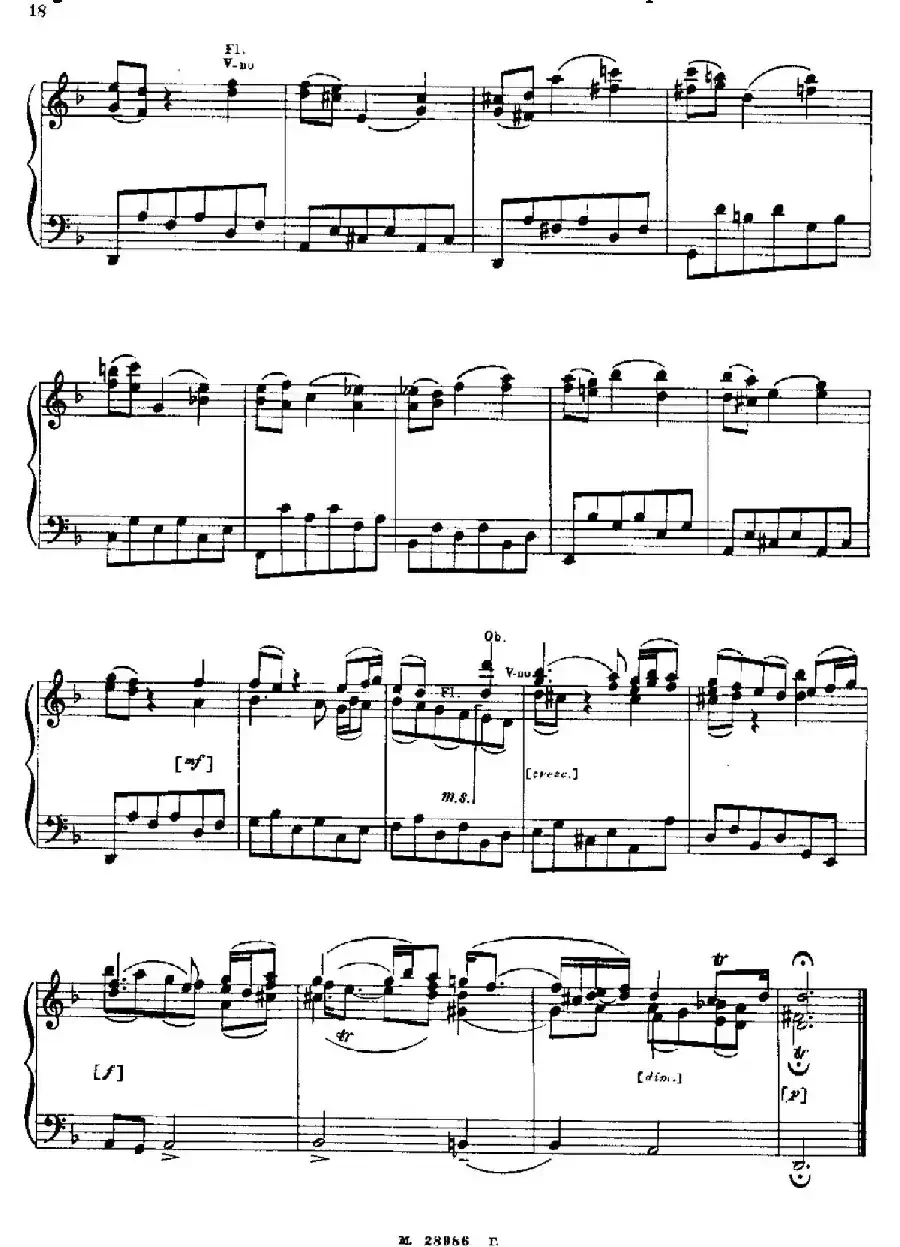 Brandenburg Concerto No.2 in F Major BWV.1047(F大调第二勃兰登堡协奏曲·钢琴独奏版)