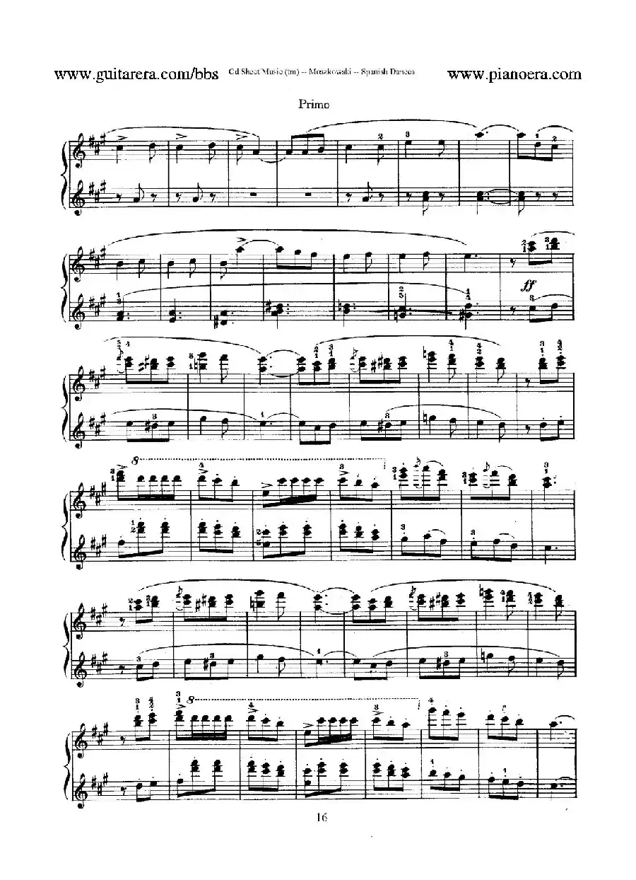 Spanish Dances Op.12(西班牙舞曲·四手联弹版)