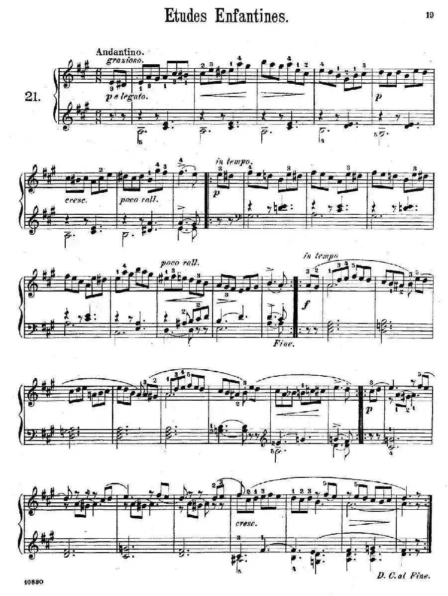 Etudes Enfantines Op.37(儿童钢琴练习曲 第21——25首)