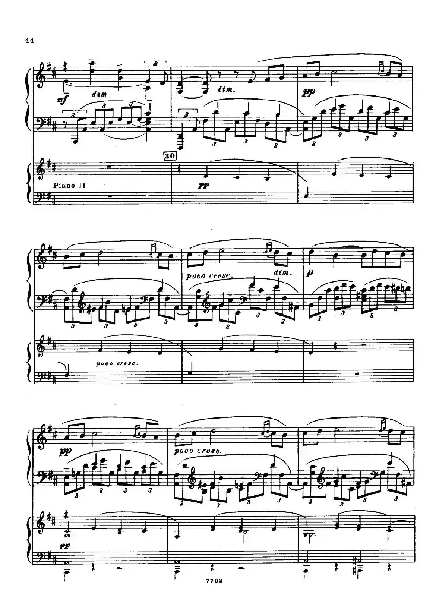 升f小调第一钢琴协奏曲 Op.1(双钢琴版)