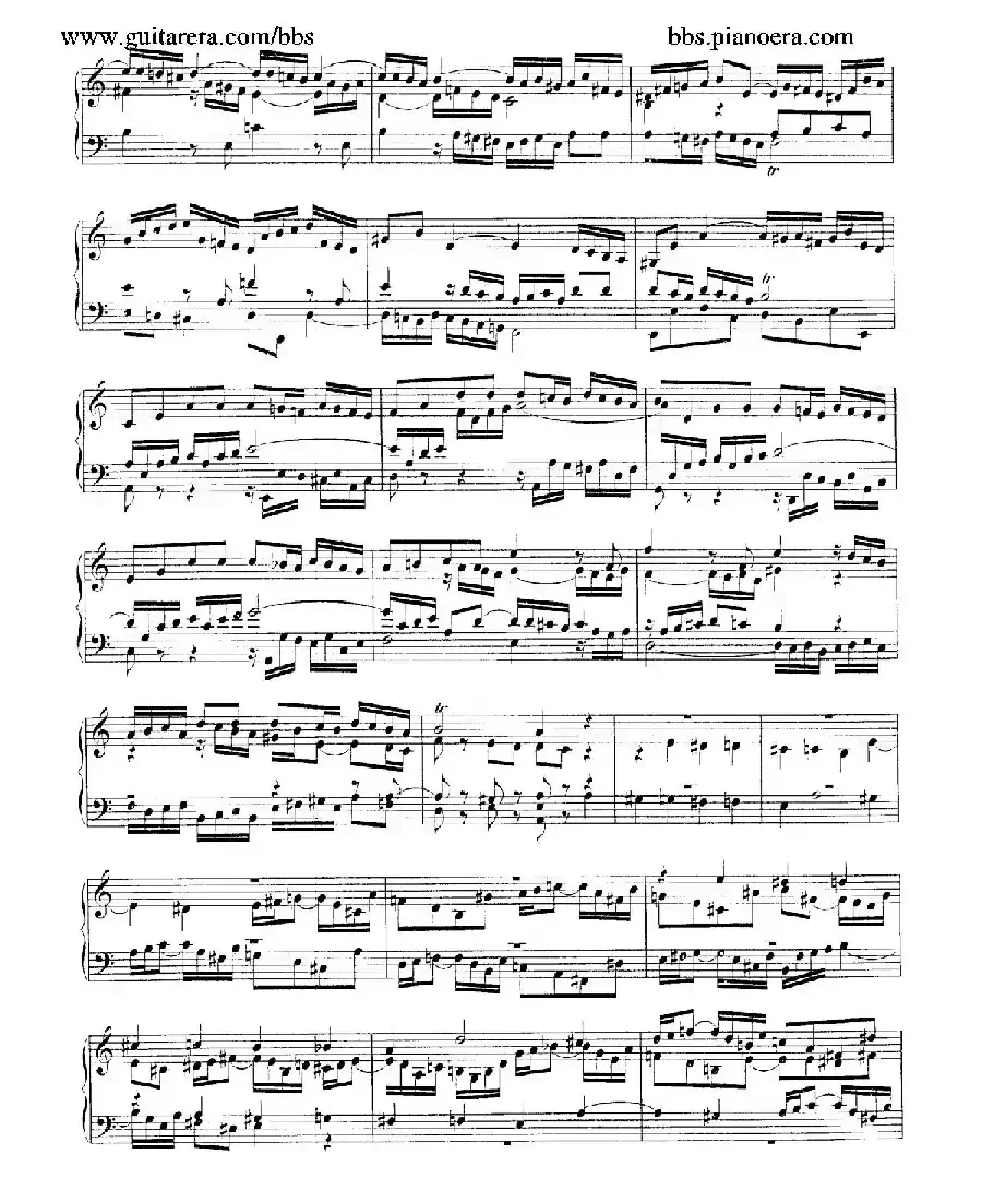 Fantasia and Fugue in a Minor BWV 904(a小调幻想曲与赋格)