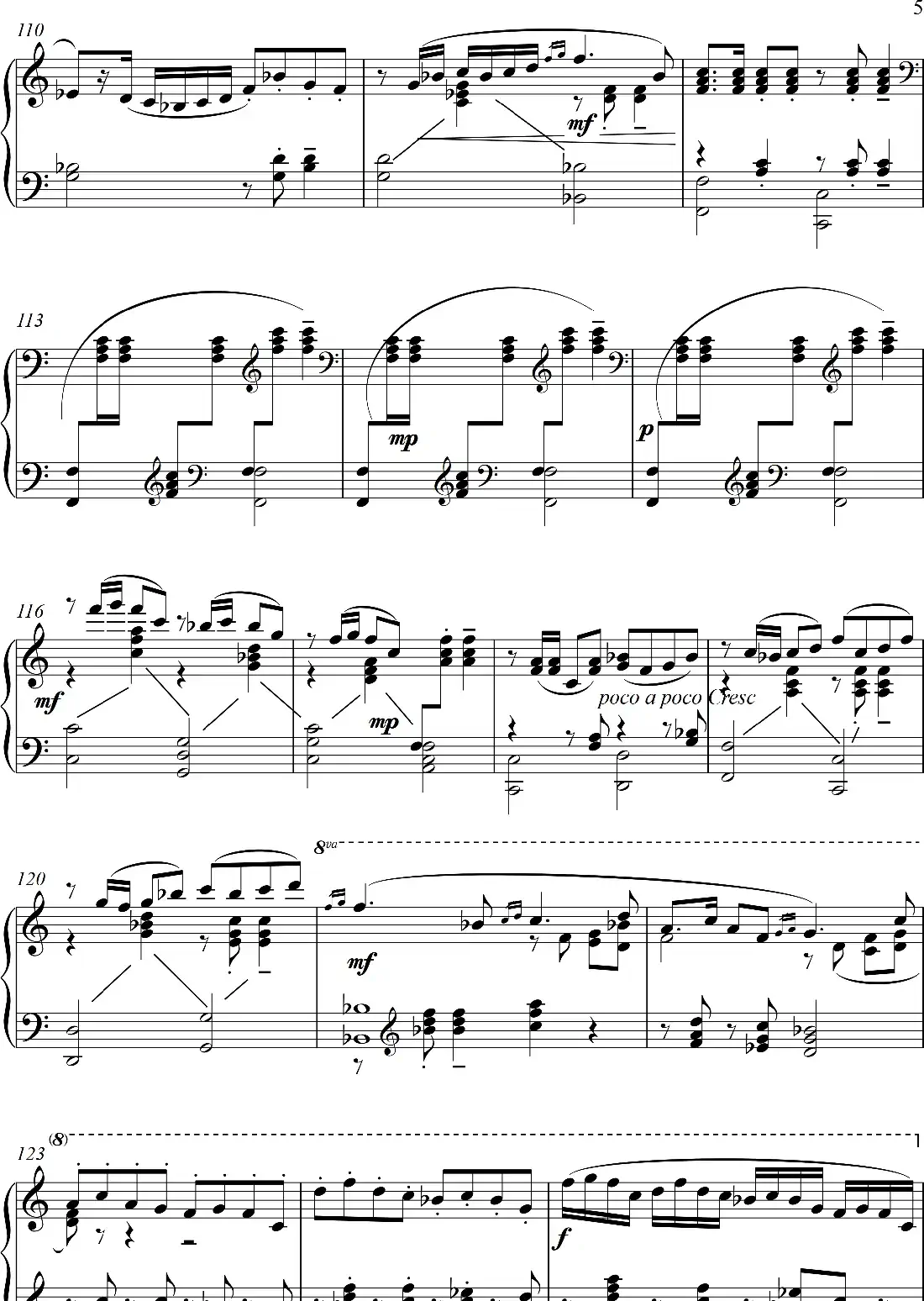 “山歌主题与变奏”“Folk Pctema and Variationns”(钢琴独奏Piano Solo)