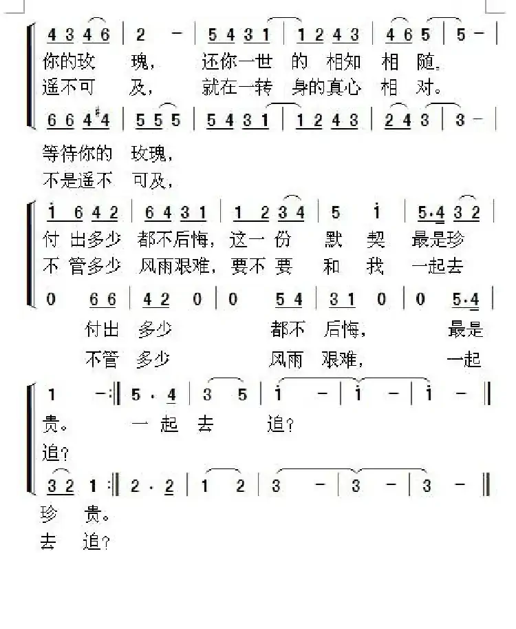 爱情滋味(男女声二重唱)