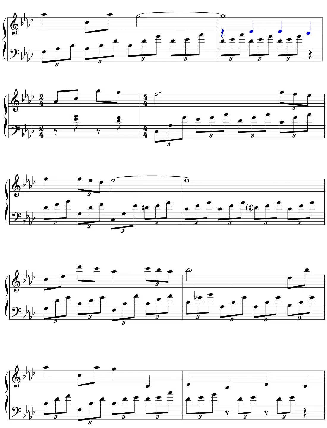 赵胤先钢琴曲谱《简爱Jane Eyre》(电影《简爱Jane Eyre》1970年版主题音乐)