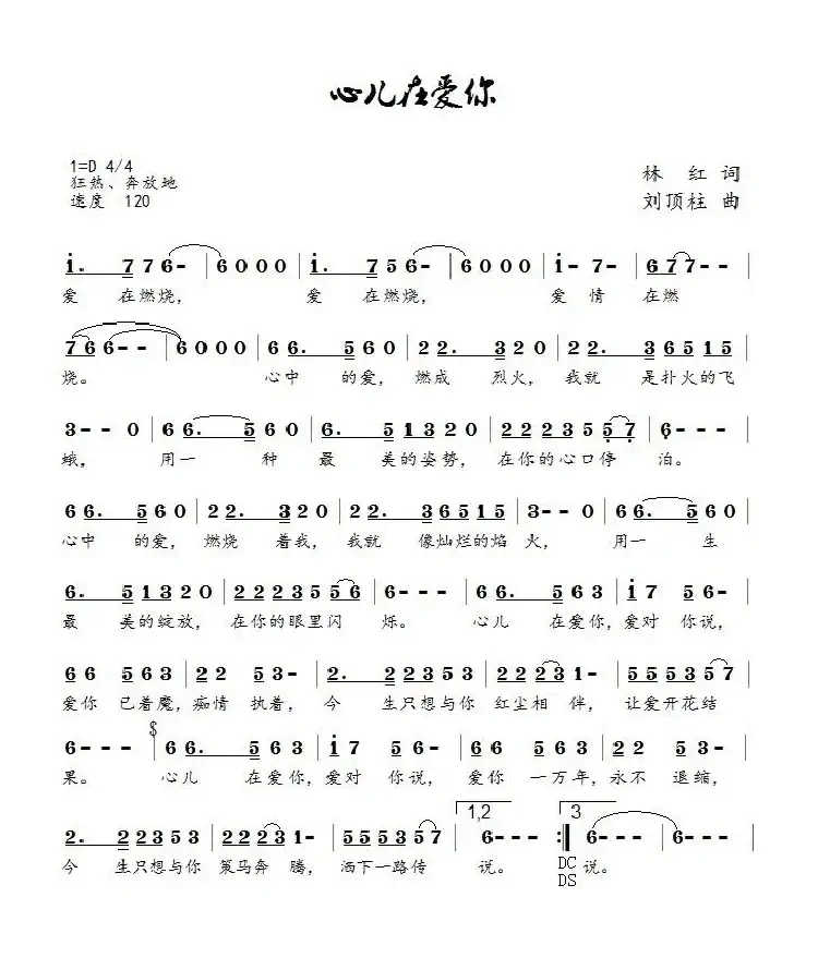 心儿在爱你(国巍)