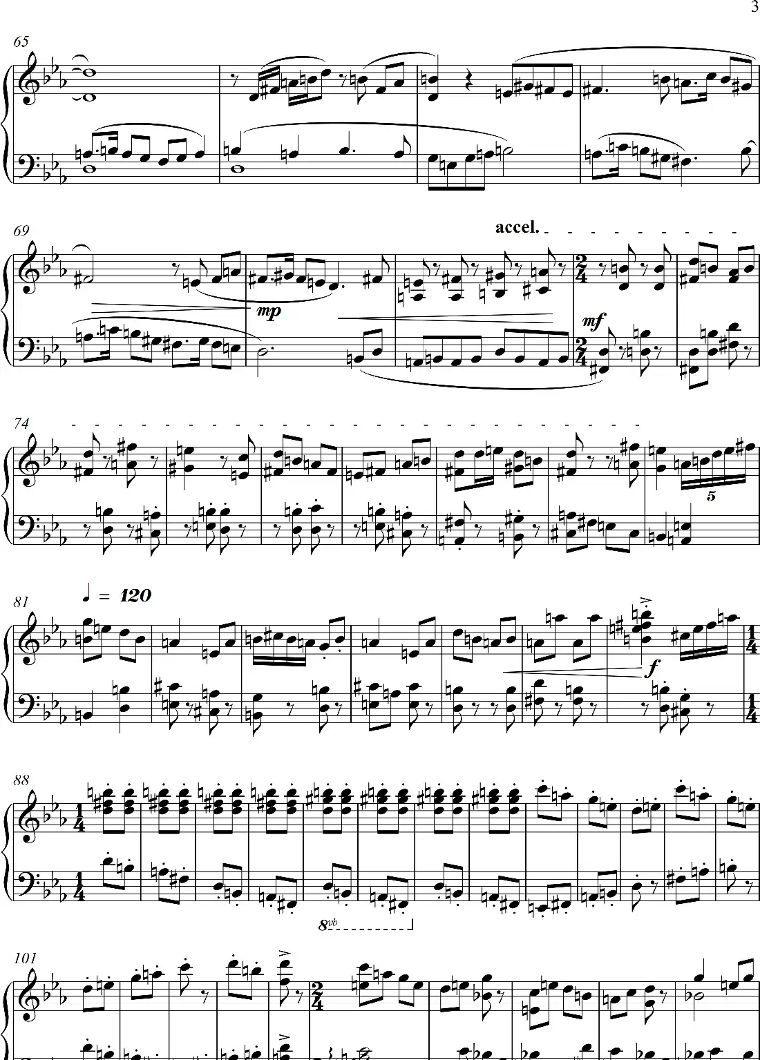 第23钢琴奏鸣曲“高甲缘”Piano Sonata No·23(三个乐章)