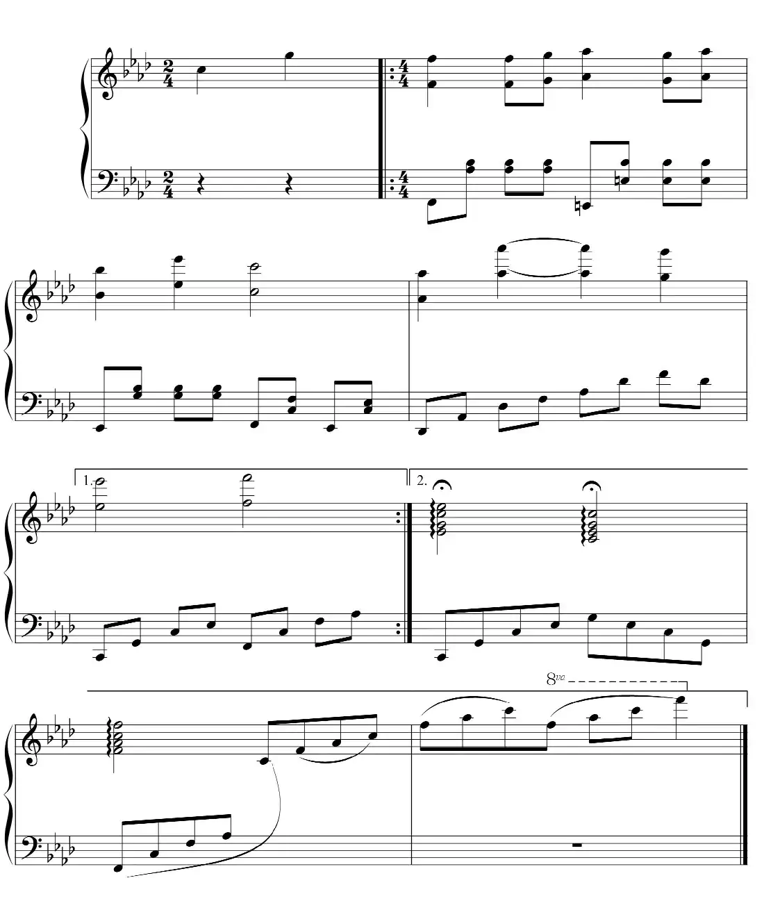 赵胤先钢琴曲谱《简爱Jane Eyre》(电影《简爱Jane Eyre》1970年版主题音乐)