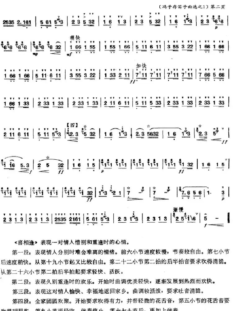 喜相逢(冯子存笛子曲选之1)