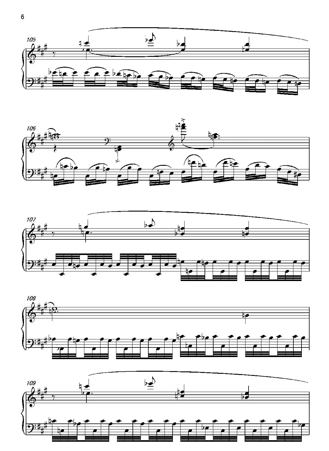 第六钢琴奏鸣曲Piano Sonata No.6(单乐章)