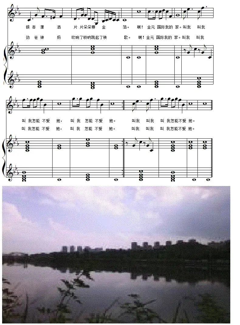 叫我怎能不爱她(钢琴伴奏版)