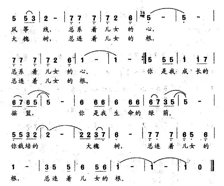 东方母亲(刘峻安词 罗华党曲)