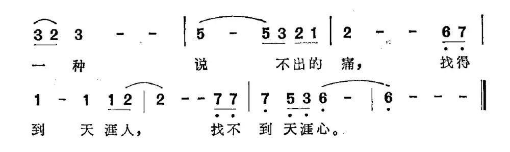 伤心是一种说不出的痛