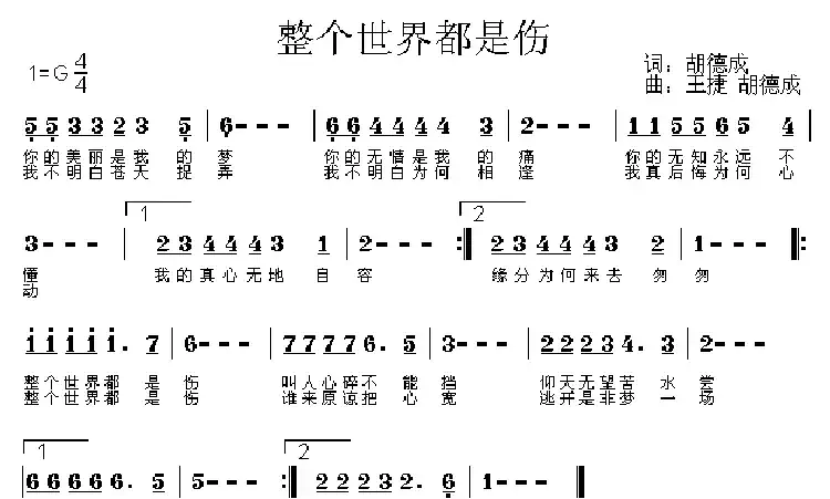 整个世界都是伤