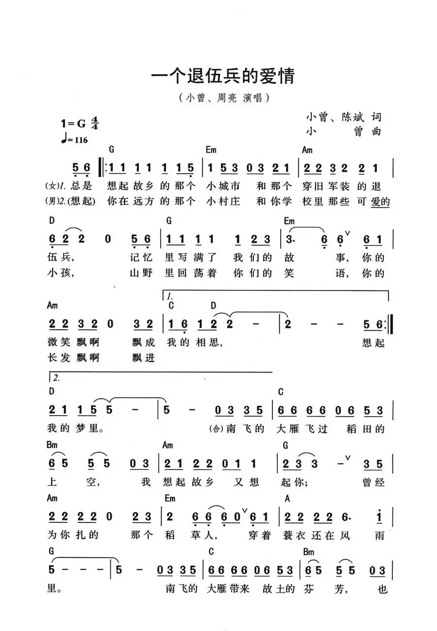 一个退伍兵的爱情